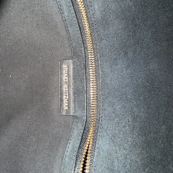 Stuart Weitzman Black Bag with Pearl Strap - Picture 5 of 5